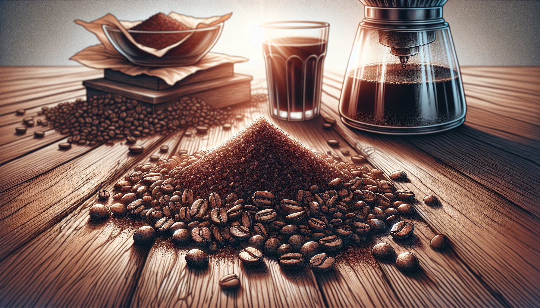 Coarse coffee grounds for cold brew