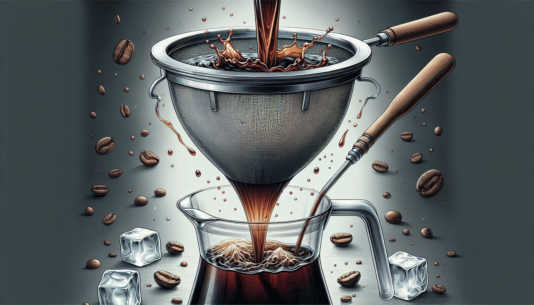Fine-mesh sieve for coffee filtration