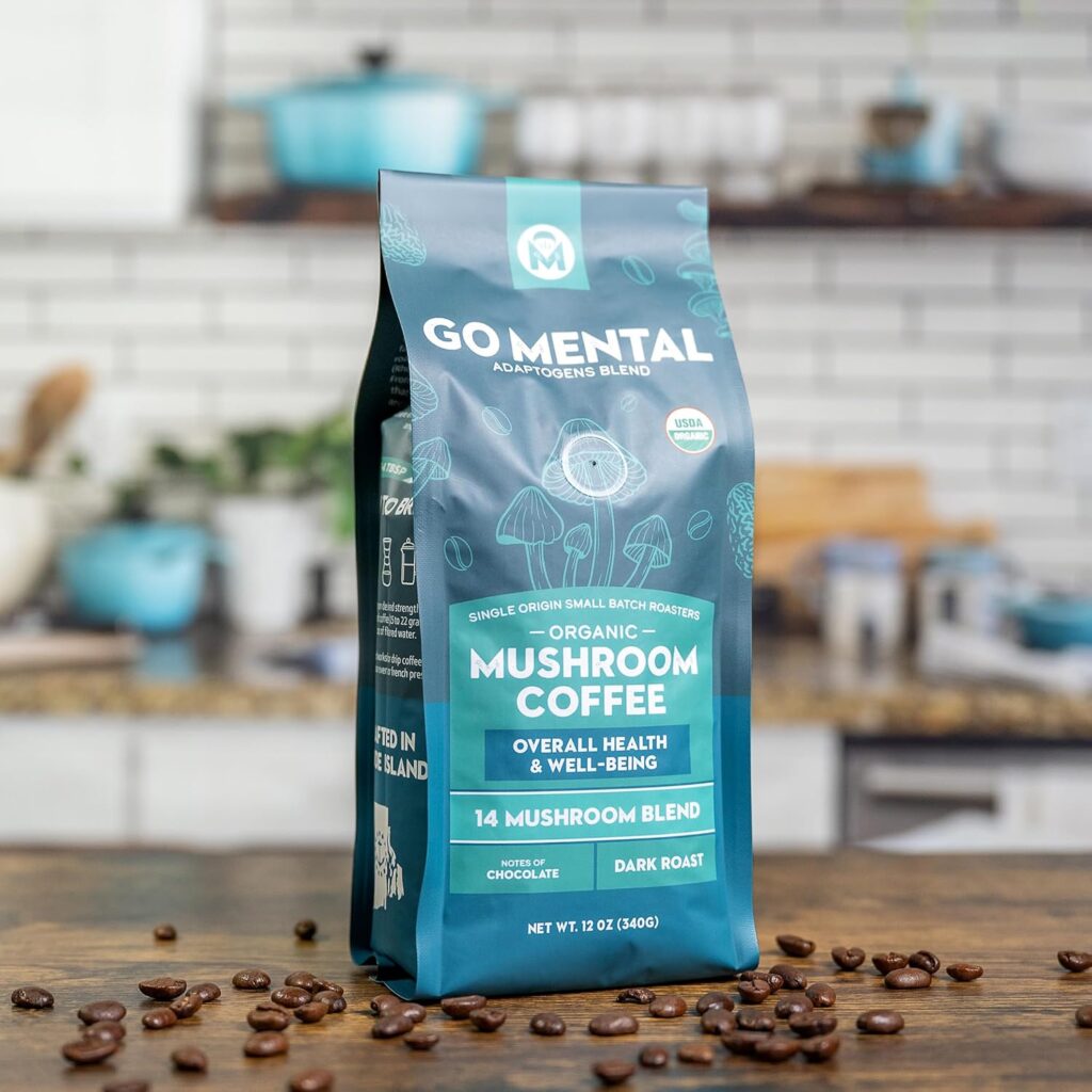 mushroom coffee roasted lion's mane changa focus energy clarity