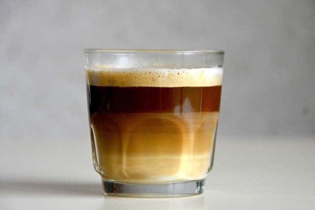 irish, coffee, whiskey, drink, glass, brown, gradient