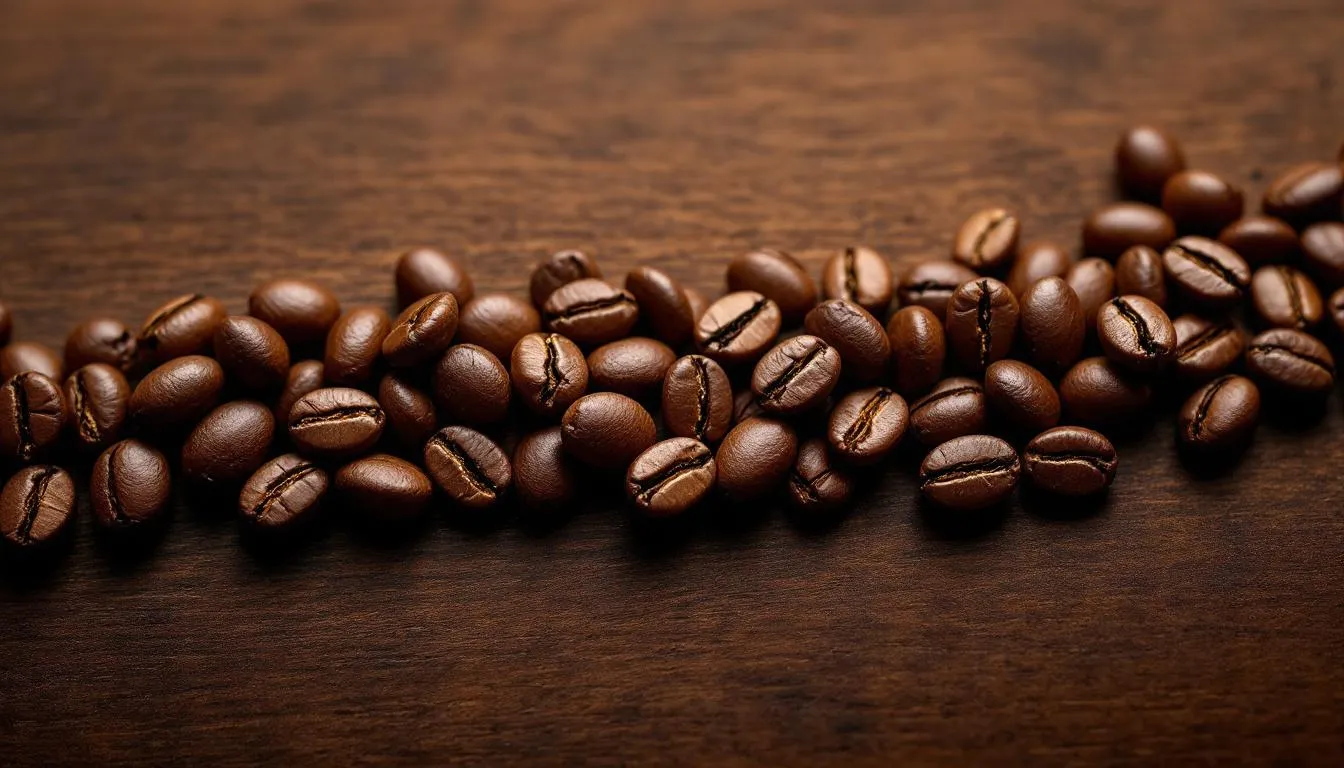 A close-up of coffee beans showcasing the unique flavor profile of Colombian coffee.