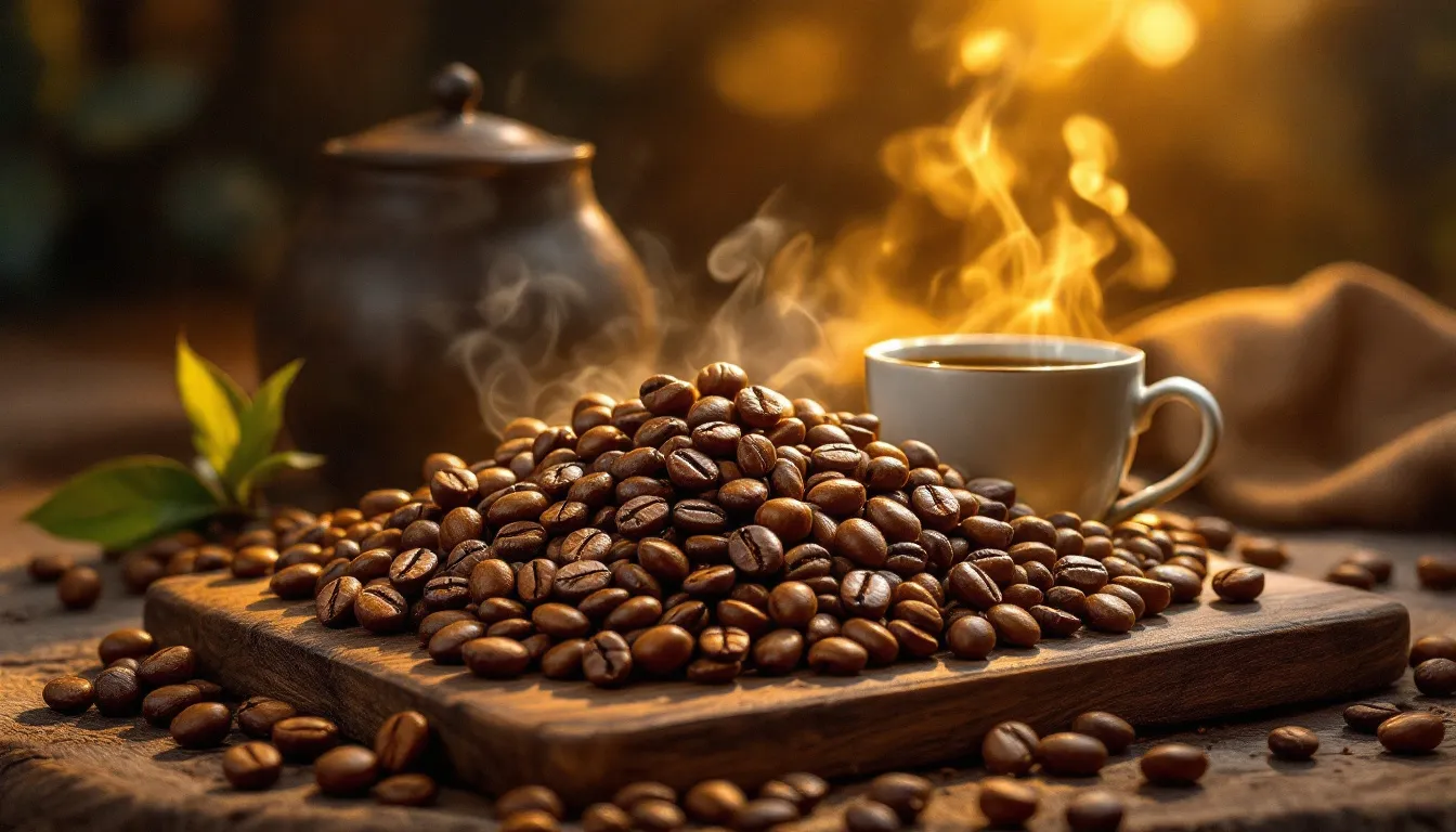 A selection of top coffee beans known for their full body characteristics.